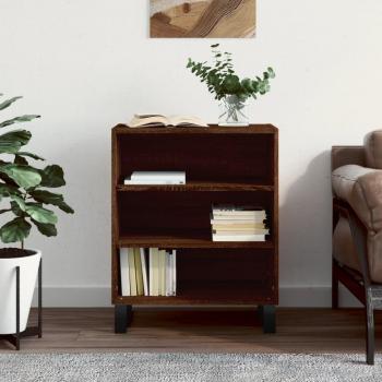 Aparador de Madera de Ingeniería 57x35x70 cm, Mueble de Almacenaje Moderno para Salón en Color Marrón Roble