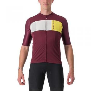Maillot Castelli Prologo 7 Manga Corta Rojo