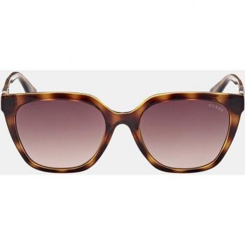 Guess Women's Square Sunglasses in Dark Havana with Mirrored Lenses - Model GU7870 52F 145 mm