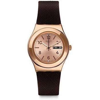 Swatch Reloj Analógico para Mujer de Cuarzo con Correa en Silicona YLG701