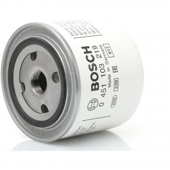 Filtro de aceite BOSCH 0 451 103 219, tipo enroscable, tamaño 3/4 - 16 UNF, con dos válvulas de bloqueo y retorno, compatible con VOLVO: 240 Berlina