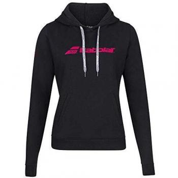 Babolat Exercise Hood Sweat W Sudadera, Mujer, Black/Black, M