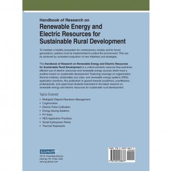 Manual de Investigación sobre Energías Renovables y Recursos Eléctricos para el Desarrollo Rural Sostenible (Avances en Ingeniería Ambiental y Tecnologías Verdes)
