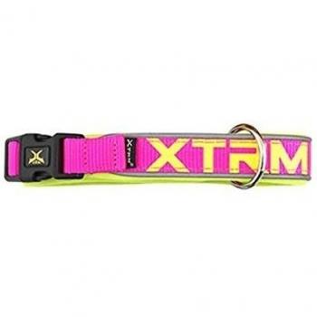 Collar X-TRM Neon Flash Fucsia 25mm x 45-55cm
