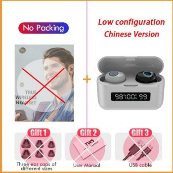 Auriculares TWS Bluetooth 5.0 Inalámbricos Deportivos Impermeables con Micrófono y Caja de Carga de 2200mAh