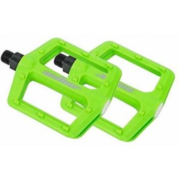 Pedales de bicicleta APD-F13 Nylon BMX MTB Plataforma Verde con Reflector