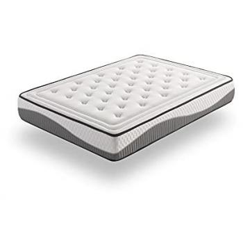 Colchón Viscoelástico Clean Plus 135x190 cm - Altura 28 cm +/-2 - Núcleo HR Alta Densidad - Acolchado Visco Gel + Supersoft - Firmeza Medio-Alta