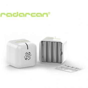 Ahuyentador de Ratones y Cucarachas Portátil Radarcan R-105 para Interiores, Cobertura 25 m², Funciona con Pilas