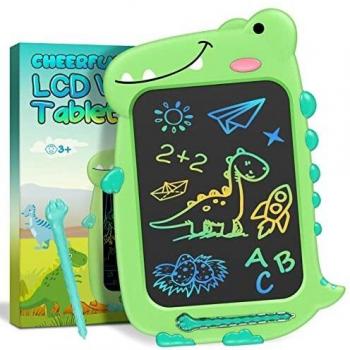 Christmas Stocking Filler for Kids Toys - Dinosaur Toys Age for 3 4 5 6 Year Old Boys Girls Novelty Presents Xmas Secret Santa Gifts 10 Inch LCD Writing Drawing Tablet, Educational Learning Gadgets