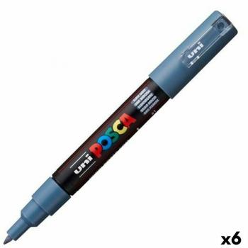 Rotuladores POSCA PC-1M Gris oscuro para pizarras (Pack de 6)