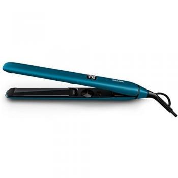 Philips Pro HPS930/40 - Plancha de pelo profesional, placas titanio 110mm, ionica, control digital temperatura 140º a 230º, azul