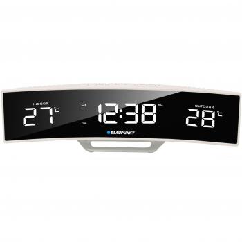 Despertador Digital Blaupunkt CR12WH con Radio FM y Termómetro Interior/Exterior