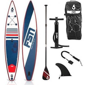 Set de Paddle Surf Hinchable Race 12'6 con Bomba, Pala, Leash y Bolsa de Transporte