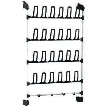 Organize It All Basic Overdoor Shoe Rack with Hook, 12-Pair by Organize It All