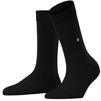 Burlington Ladies Black Cotton Socks Size 2.5-6