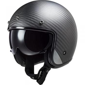 LS2 Casco Jet OF601 Bob Gris Adulto - Características: diseño jet, material de fabricación en carbono, tamaño XS, homologación para uso en motocicletas