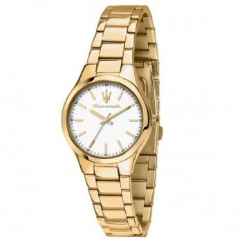 Reloj de Mujer Maserati Attrazione R8853151501 - Color Dorado, Acero Inoxidable, Cristal Mineral, Analógico