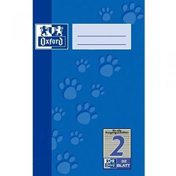 Cuaderno Oxford A5, 32 hojas rayadas, 90 g/m², paquete de 10 unidades