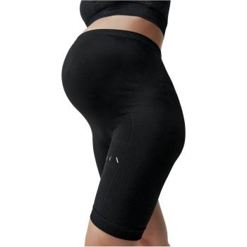 Short de mujer Mere Born Living Yoga - Leggings cortos de maternidad negros, diseño cómodo, tejido elástico, adecuado para yoga y actividades deportivas