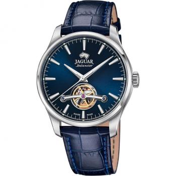 Reloj Jaguar J966/3 Automatic Collection para Hombre con Caja de Acero Inoxidable 316L, Esfera Azul y Correa de Piel Azul