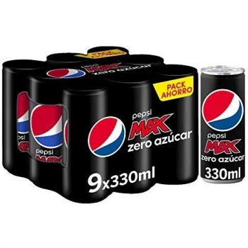 Pepsi MAX Sin Azúcar, Lata de 330 ml - Multipack de 36 Unidades