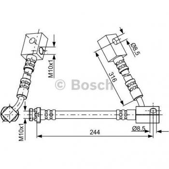 Latiguillo de freno Bosch 1987481837 BH1721