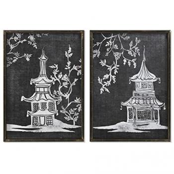 Cuadro DKD Home Decor 50 x 2,8 x 70 cm Oriental (2 Unidades)