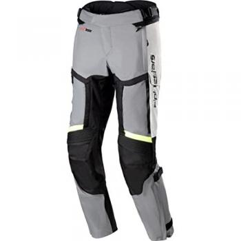Alpinestars Bogota Pro Drystar 4 Seasons Waterproof Motorcycle Pants - Ice Gray/Dark Gray/Fluo Yellow, Size 4XL