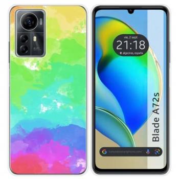 Funda de Silicona Acuarela 03 para Zte Blade A72s con Dibujos
