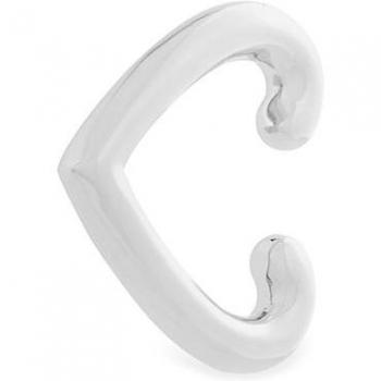 Pendiente único Luxenter - Piercing Nerthla Personalizable de plata de ley 925 con baño de rodio