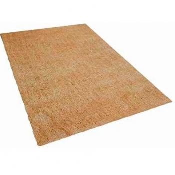 Alfombra Shaggy Beige Claro 160 x 230 cm Moderna de Pelo Largo Rectangular Demre