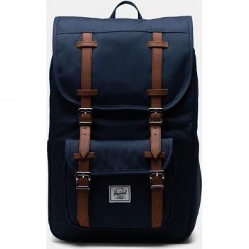 Herschel Blue Cotton Backpack Spring/Summer 2024, Backpacks, male, Blue, Size: ONE SIZE