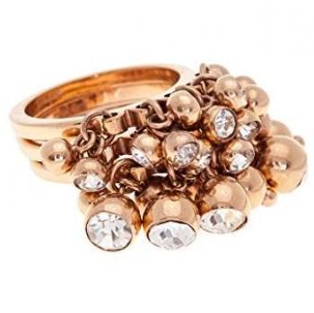 Anillo de Mujer Folli Follie Metal Rosado Talla 12