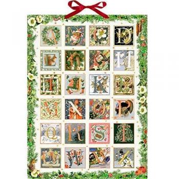 Wandkalender - Zauberhaftes Weihnachts-ABC: Mit weihnachtlichen Motiven, Versen und Weihnachtsbräuchen hinter den Türchen