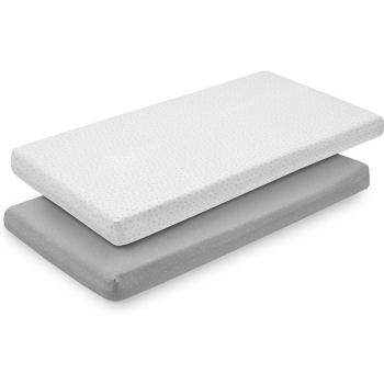 Cambrass Bajera de Cuna 60 Pack 2 Unidades Fresco - Sábanas bajeras para cuna (60x120x17 cm) en pack de 2, material fresco