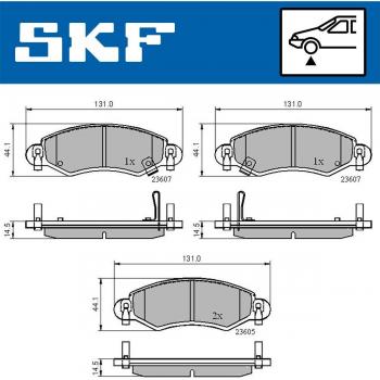 Pastillas de freno SKF VKBP 80223 A