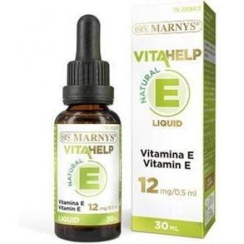 Marnys Vitamina E Líquida, Favorece la Protección Contra los Radicales Libres Oxidativos, Botella con Pipeta 30 Ml, Apta para Veganos 80 g