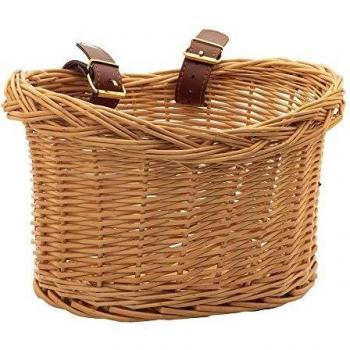 Cesta de Manillar de Mimbre para Bicicleta Trybike Steel