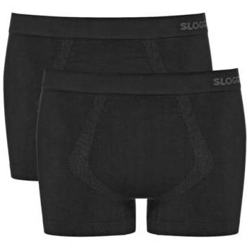 Sloggi GO Smooth Men's Trunks - Black - Size S (2-Pack)