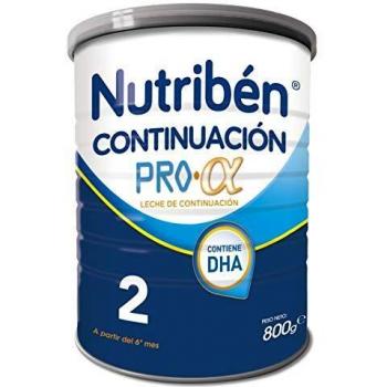 Nutribén Continuación ProAlfa 2 Leche en Polvo de Continuación para Bebés, de 6 a 12 meses, 800g
