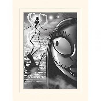 The Nightmare Before Christmas Pesadilla Antes de Navidad Misfit Amor es Eterno montado y impresión enmarcada, Multicolor, 30 x 40 cm