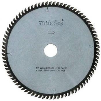 Hoja de sierra circular Metabo Multi Cut Profesional 190x30 mm, 36 dientes, ángulo de corte 5°