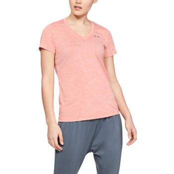 Under Armour Tech Ssv Camisa Manga Corta, Mujer, Naranja, XS