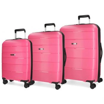 Movom Wind Juego de Maletas, 75 cm, 193 litros, Rosa