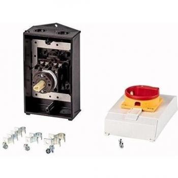 EATON T0-2-8900/I2H/MBS/SVB Interruptor General EMC, 3+N, 20 A, Función de parada de Emergencia, 90°, Bloqueable en posicion 0