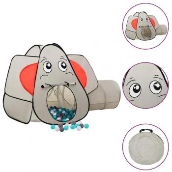 Tienda de Juegos para Niños Elefante Gris 250 Bolas 174x86x101 cm