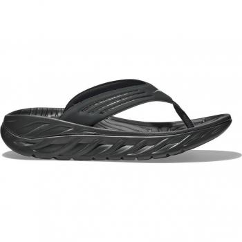 Hoka Men's Ora Recovery Flip Sandals - Black/Dark Gull Grey