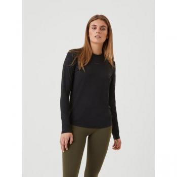 Björn Borg Long Sleeve T-Shirt for Women, Black, Size XL