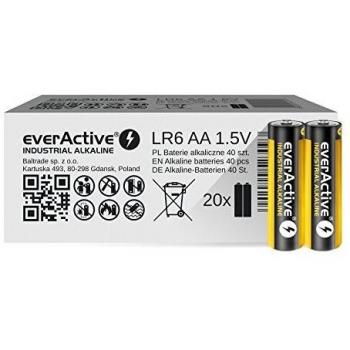 EverActive LR06/AA Alkaline Batteries, 40-Pack