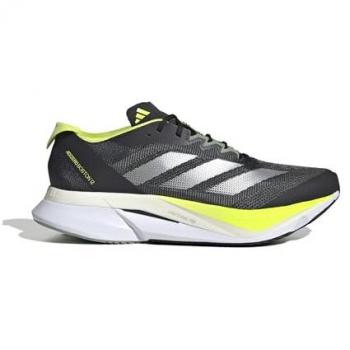 Zapatillas de Running Adidas Adizero Boston 12 para Hombre - Negro/Aurora Ink/Plateado/Pulse Lime